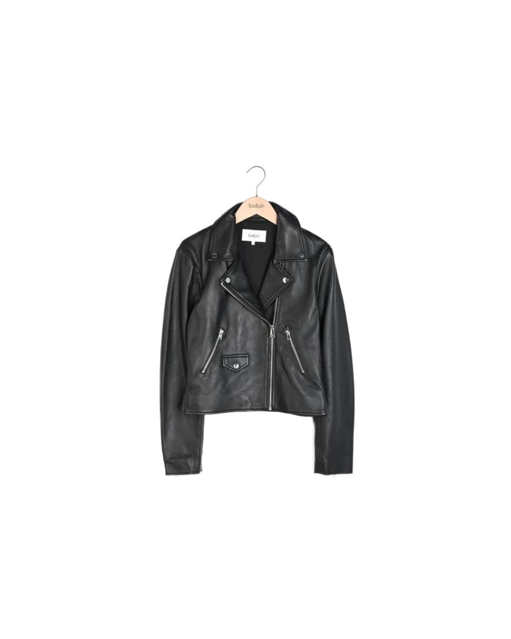 Leather Jackets Ba&sh de color Black