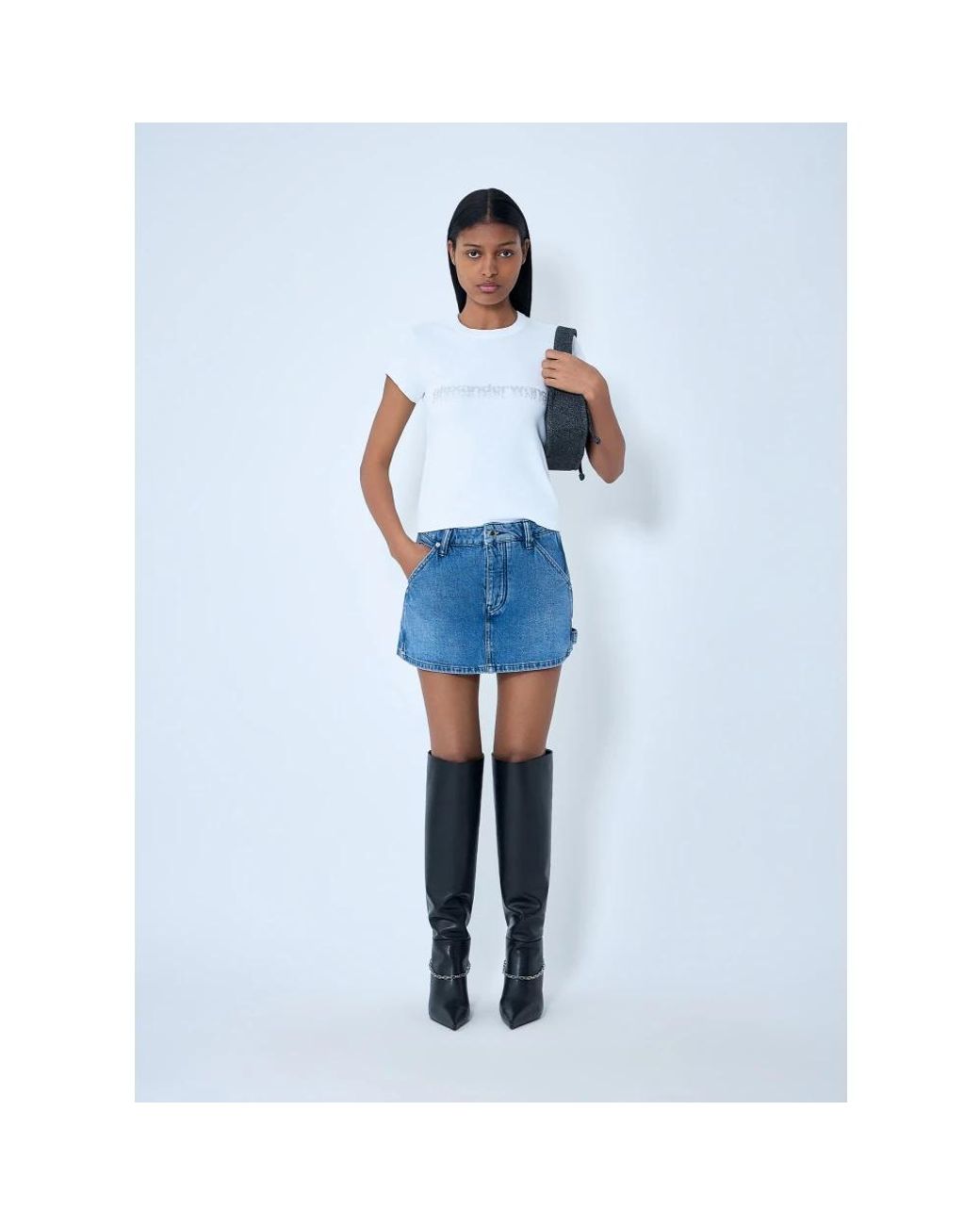 Alexander Wang Blue Denim Skirts