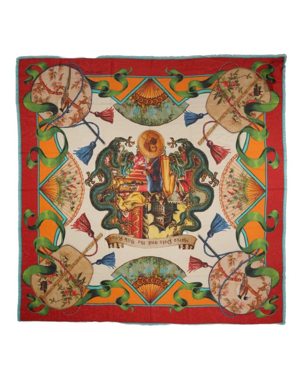 Dolce & Gabbana Red Silk Scarves
