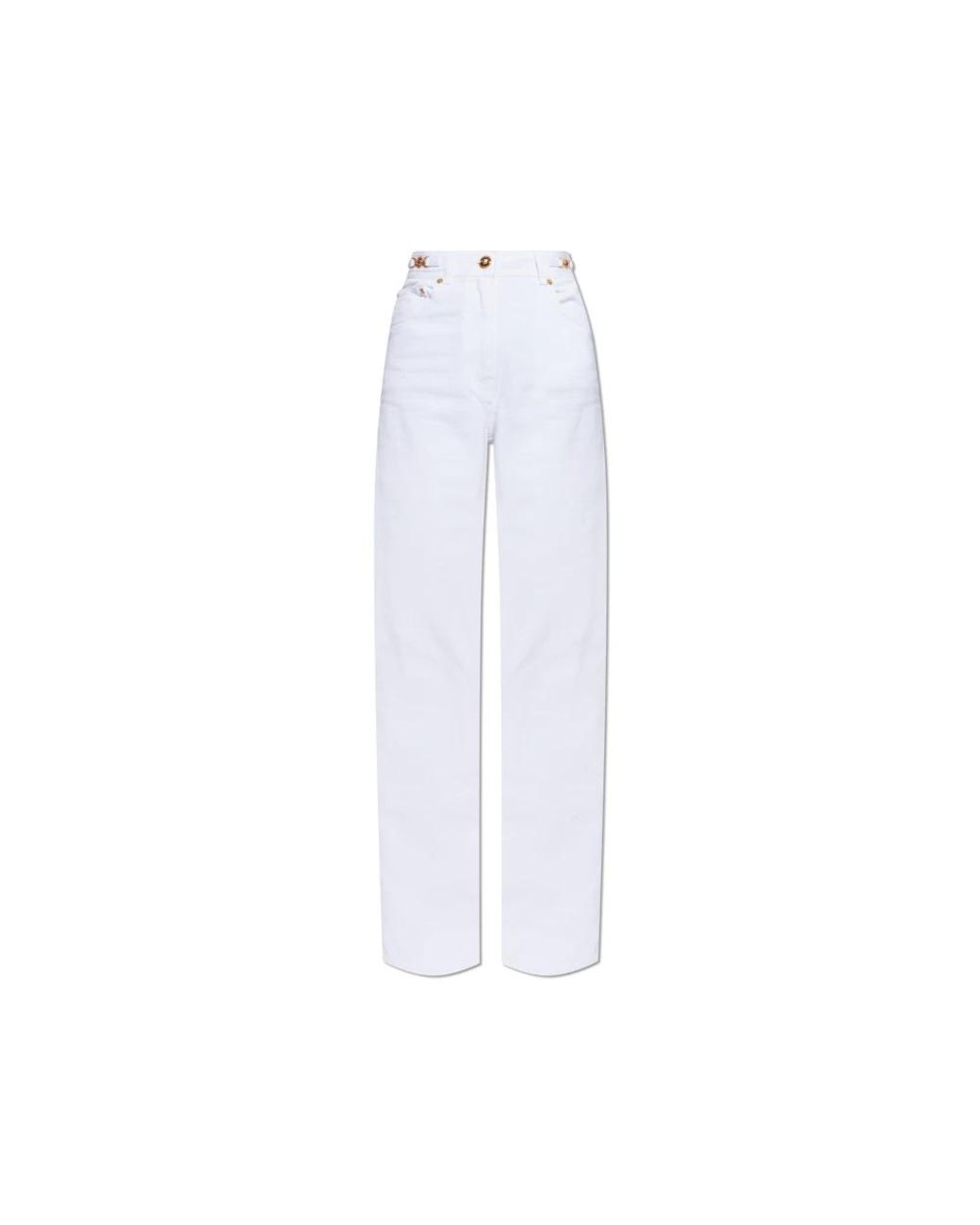 Versace White Straight Jeans