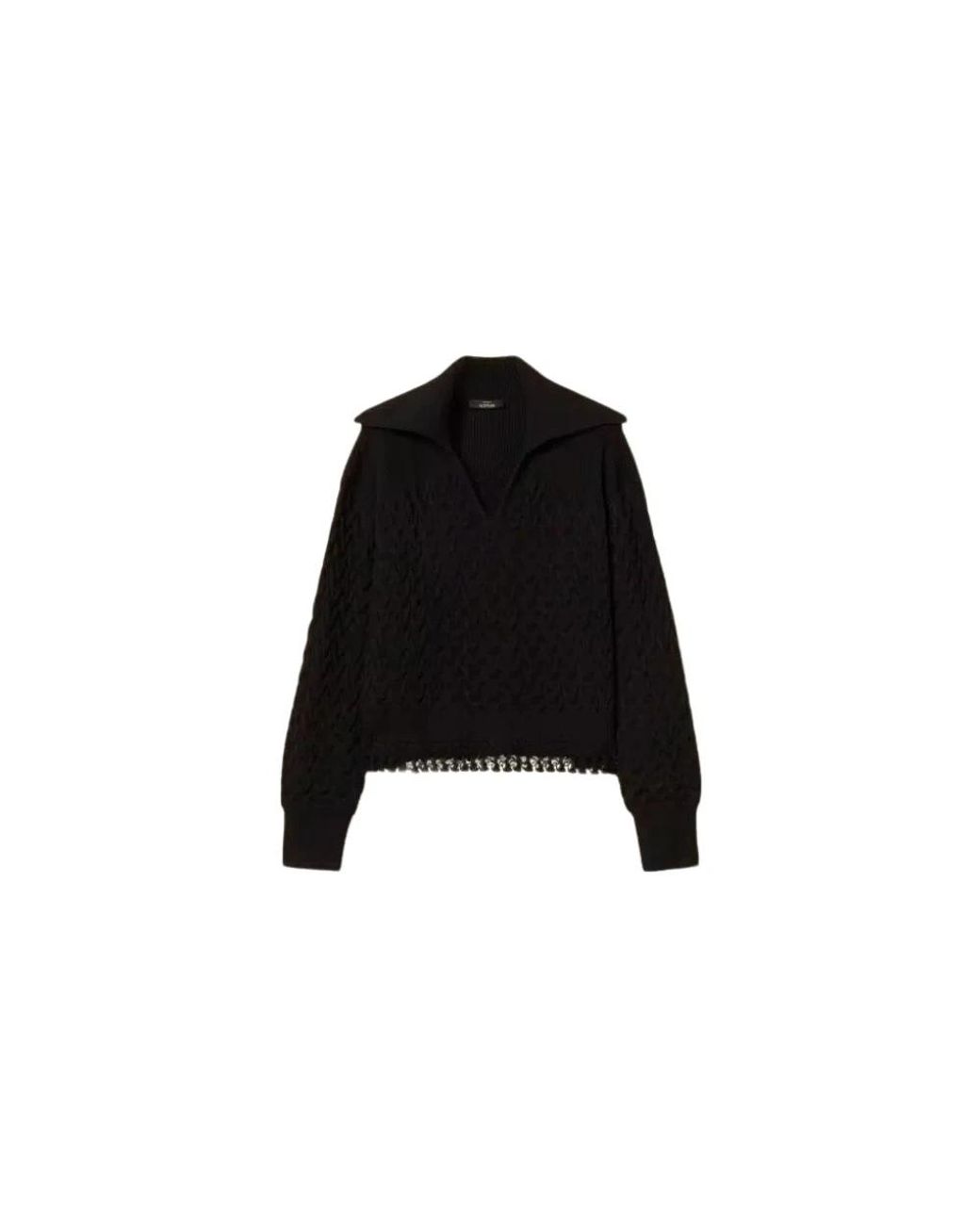 Twinset Black V-Neck Knitwear