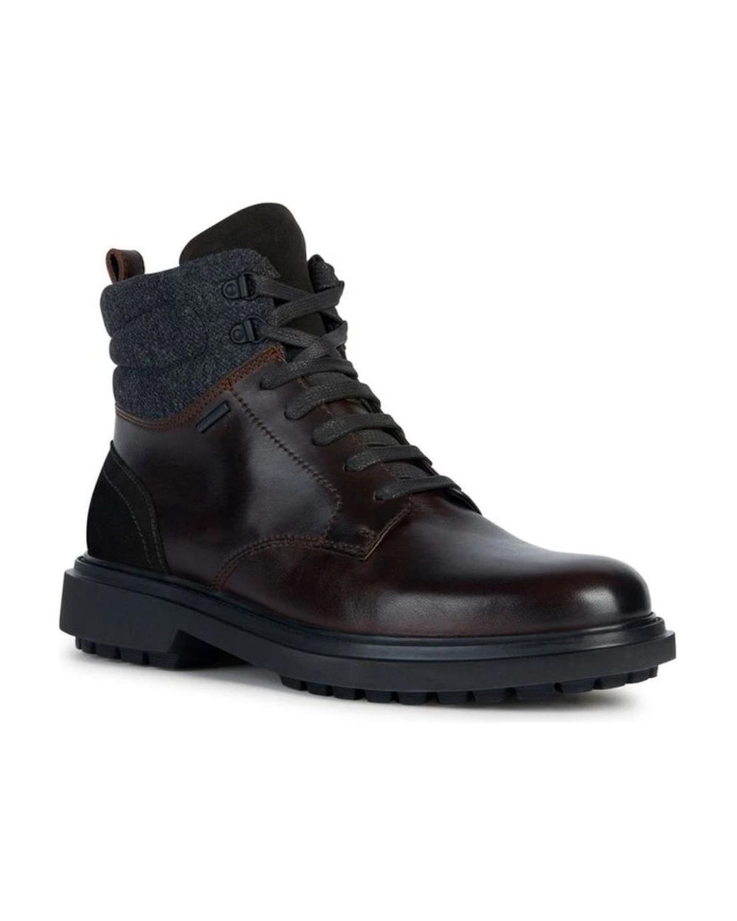 Geox Black Lace-Up Boots for men