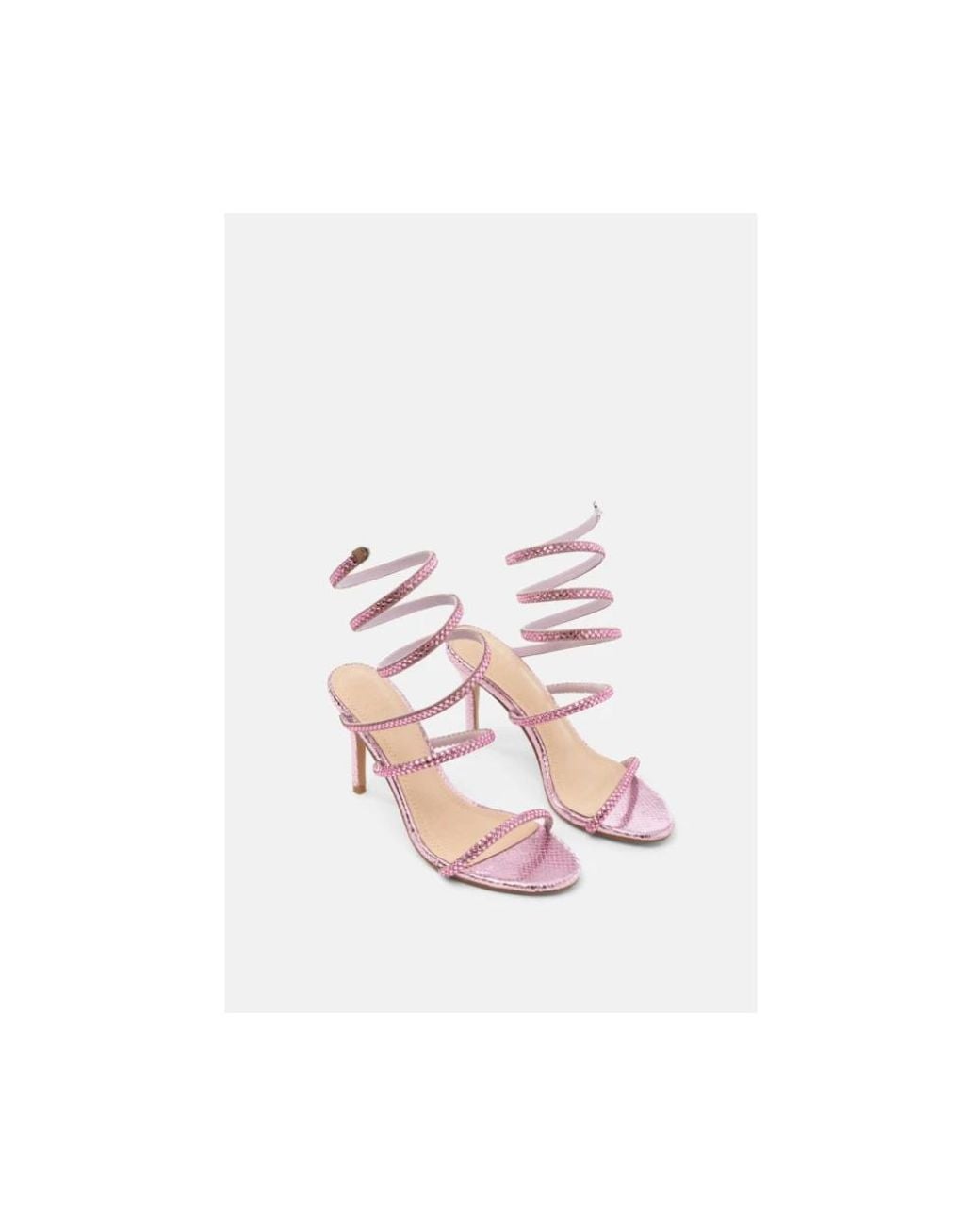 Twentyfourhaitch Pink High Heel Sandals