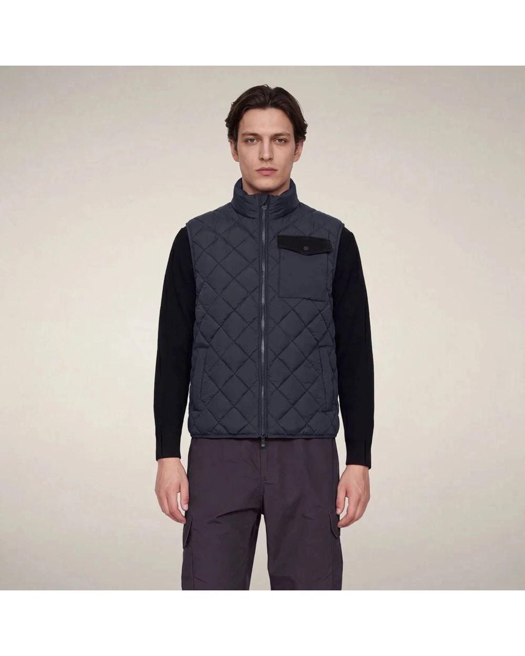 Save The Duck Blue Waistcoats for men