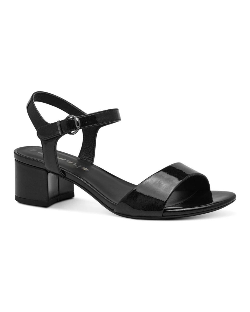 Tamaris Black High Heel Sandals