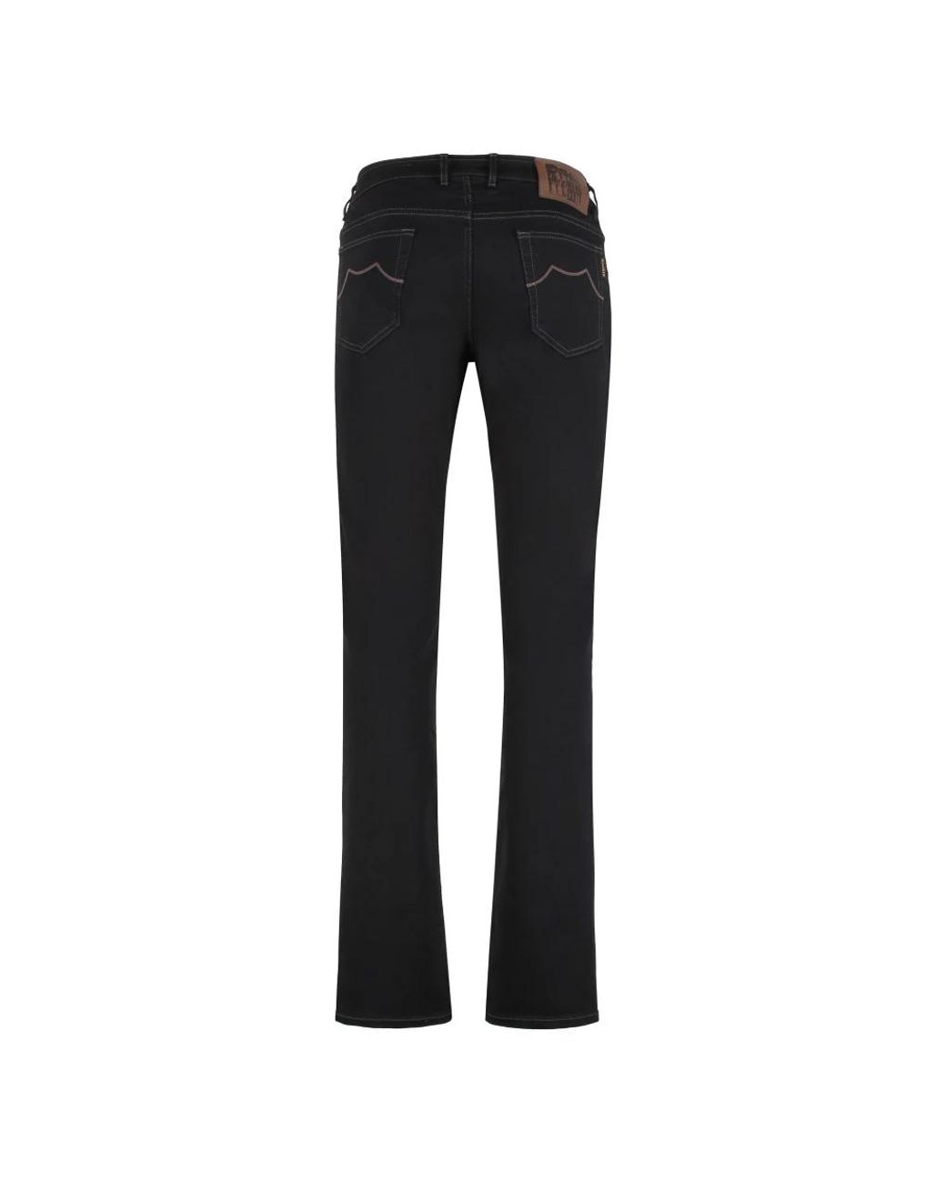 Moorer Black Slim Fit Jeans for men
