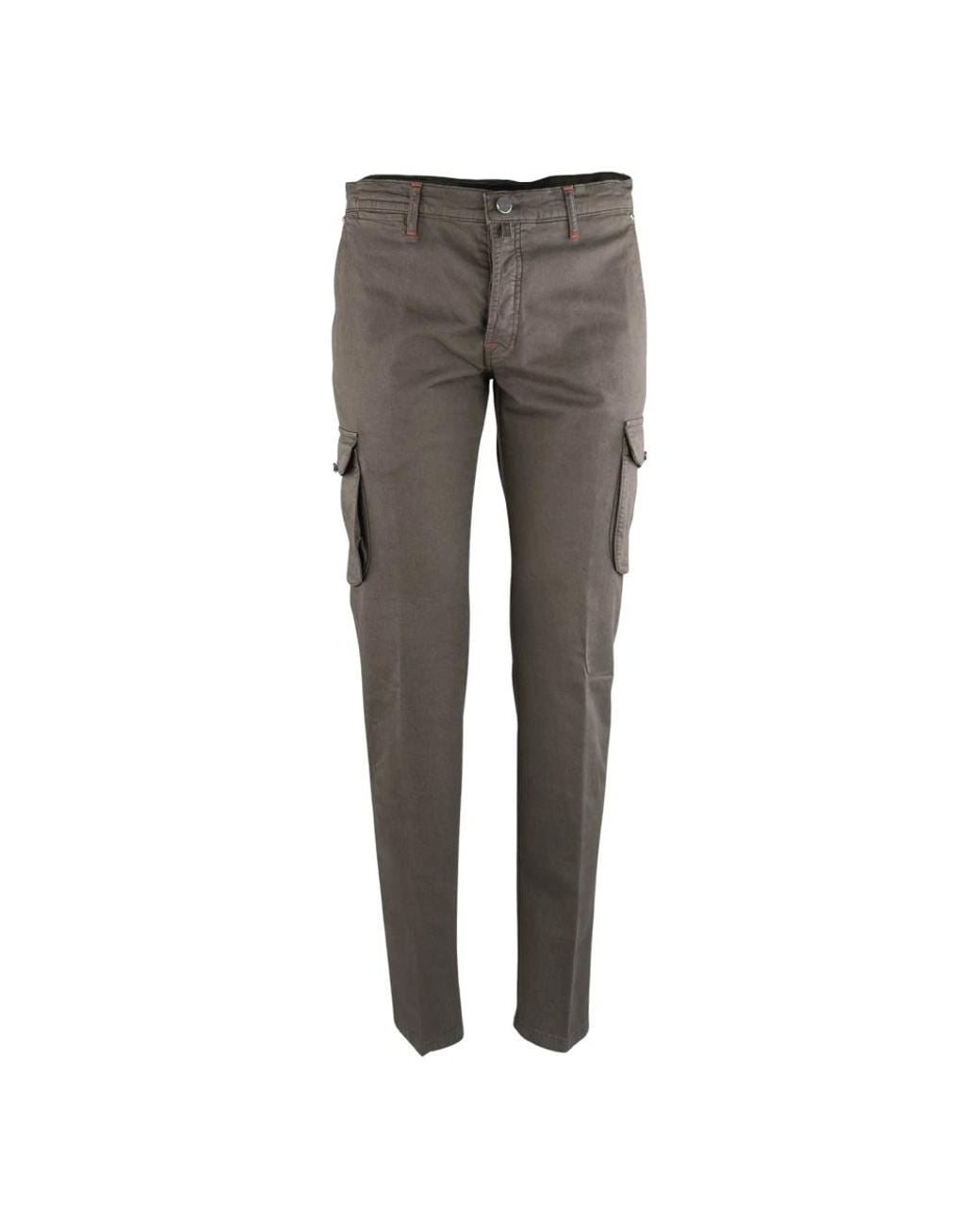 Kiton Gray Slim-Fit Trousers for men