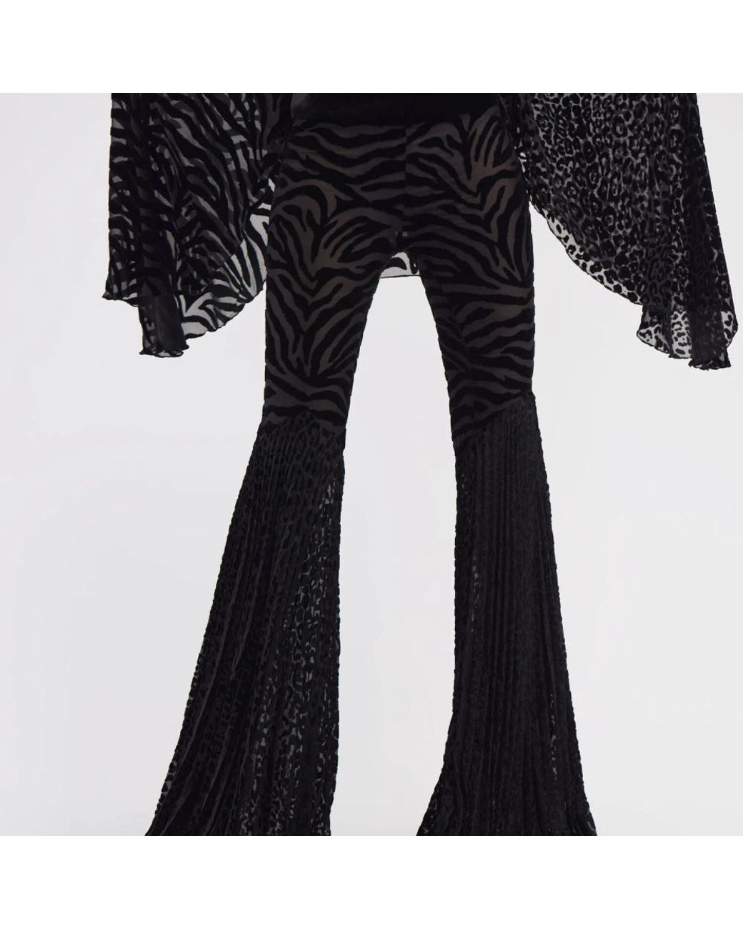 Roberto Cavalli Black Wide Trousers