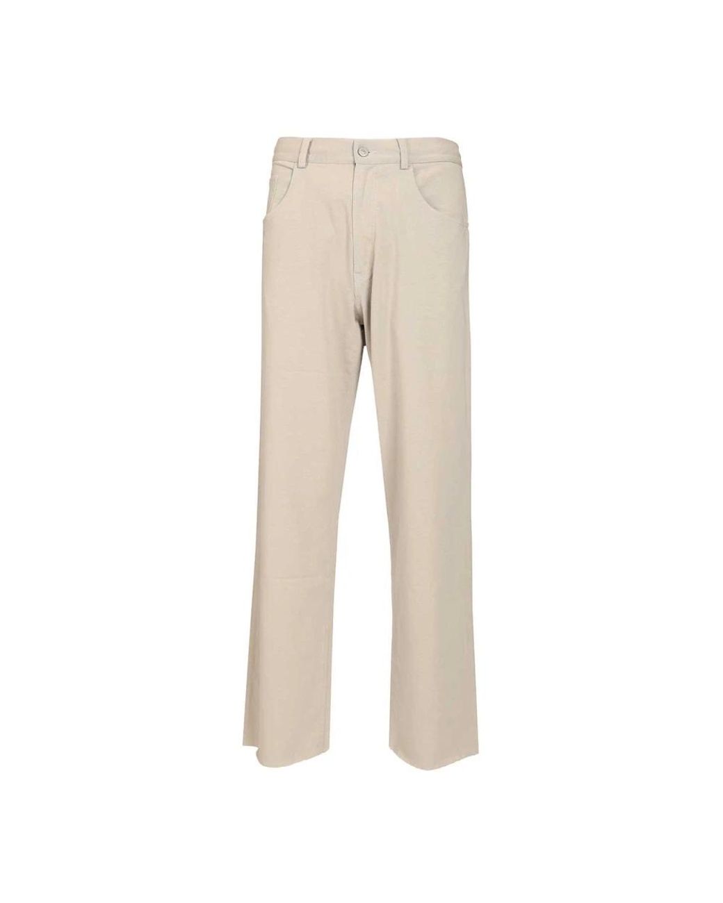 MM6 by Maison Margiela Natural Wide Trousers for men