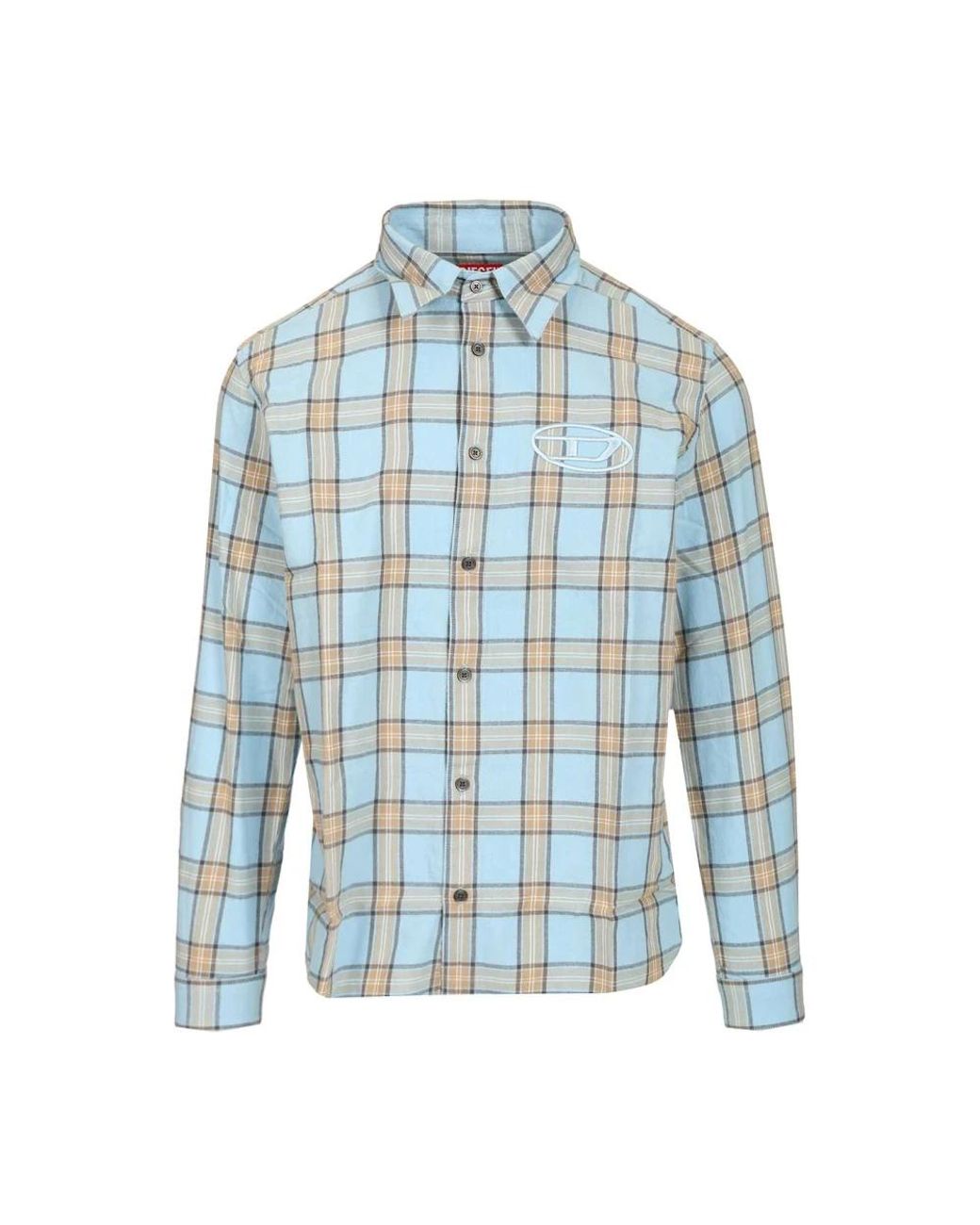 DIESEL Blue Casual Shirts for men