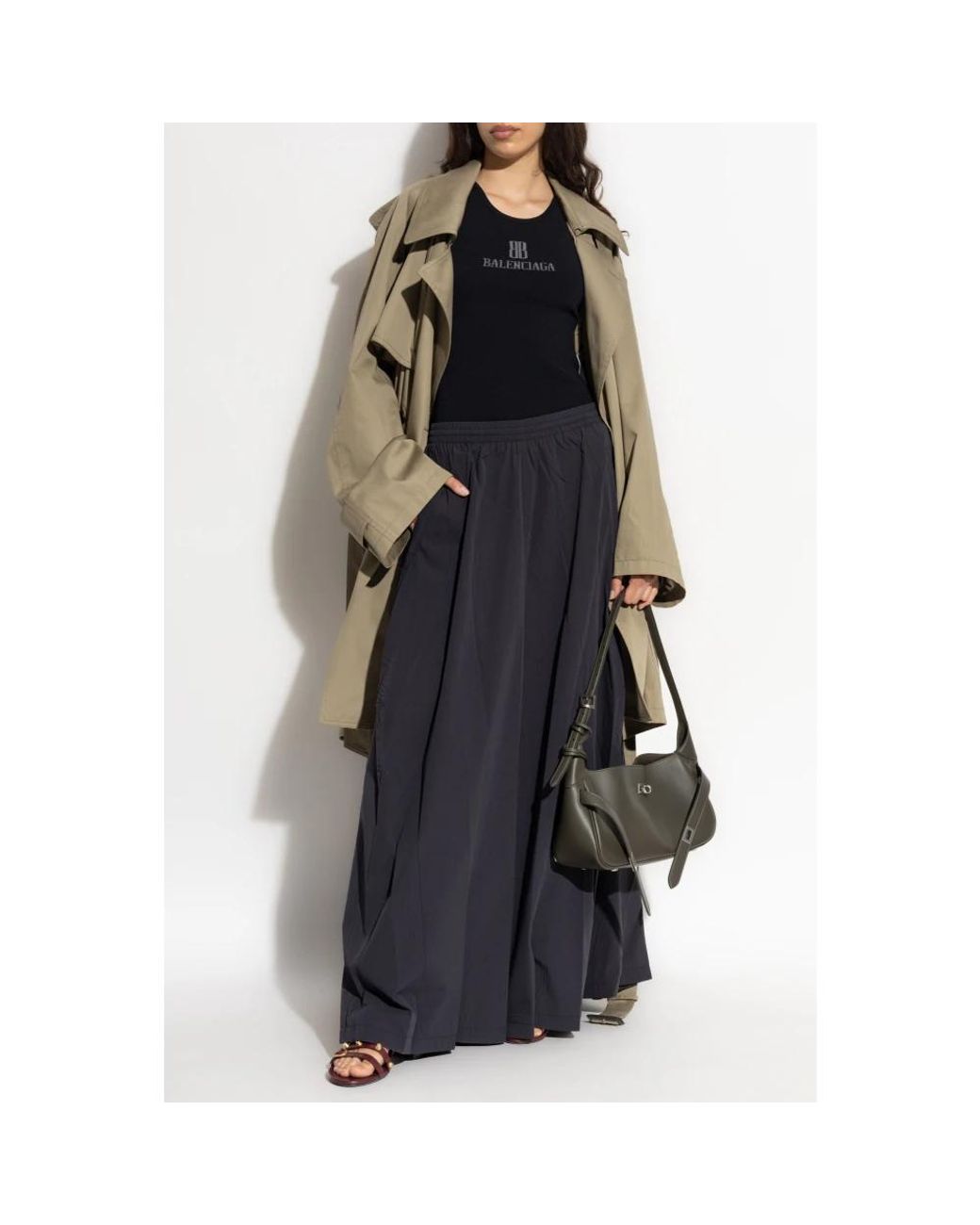 Balenciaga Natural Trench Coats
