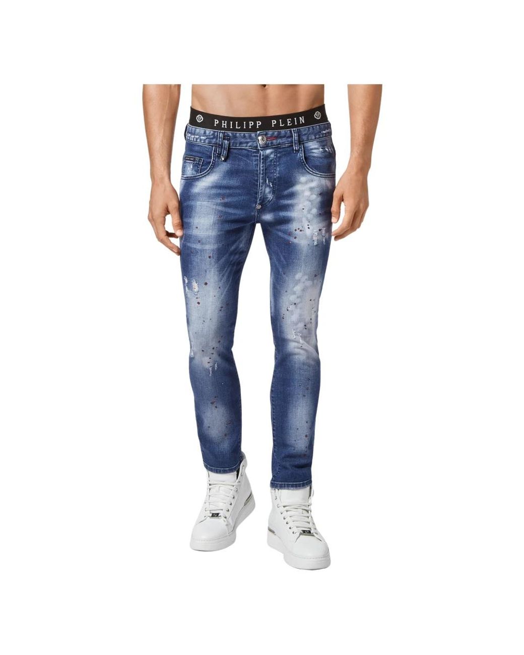 Philipp Plein Blue Slim Fit Jeans for men