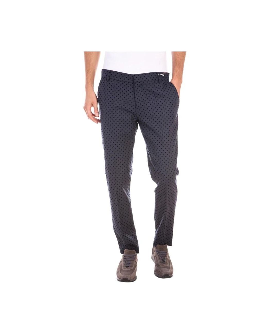 Daniele Alessandrini Blue Suit Trousers for men