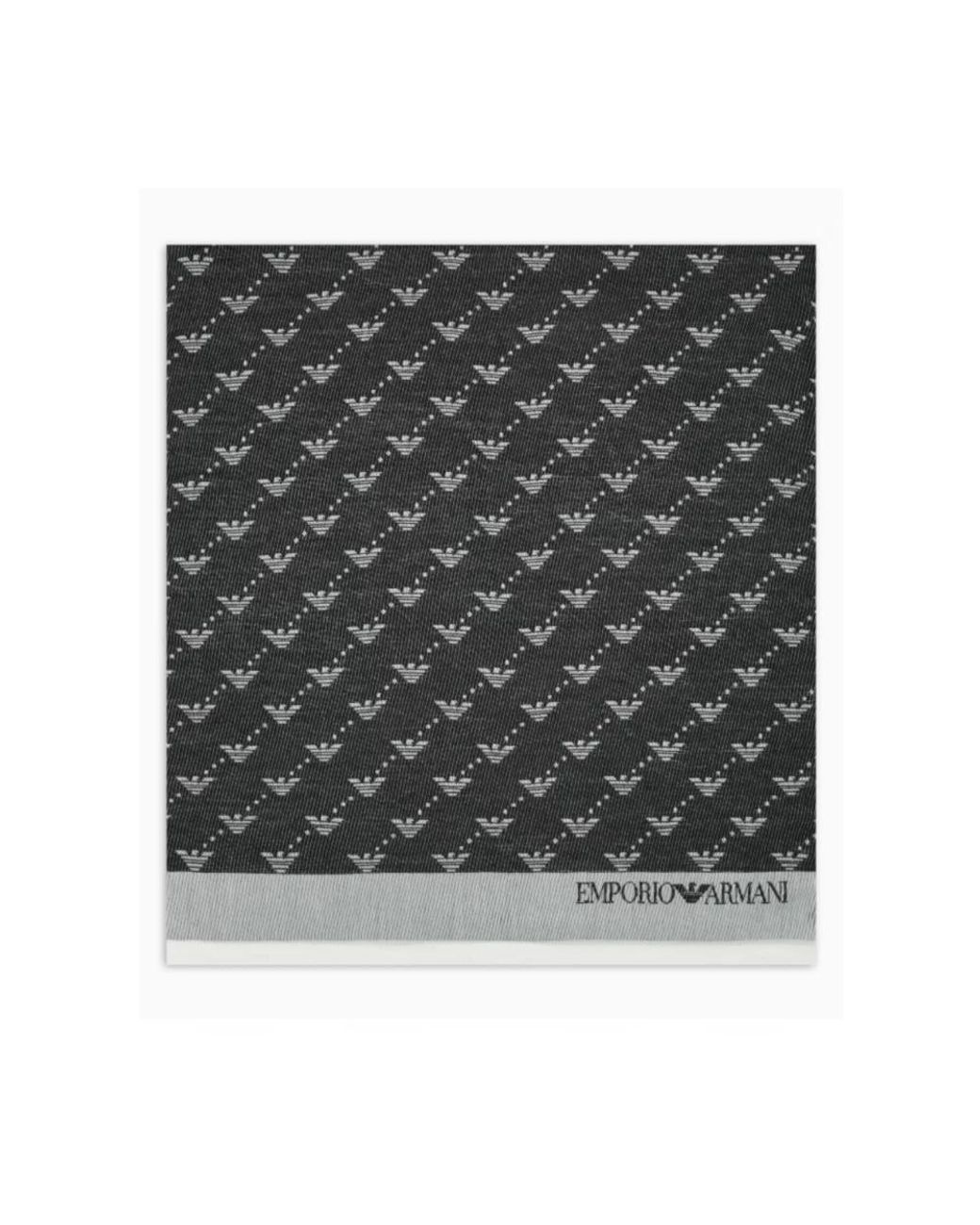 Armani Logo Schal in Black für Herren