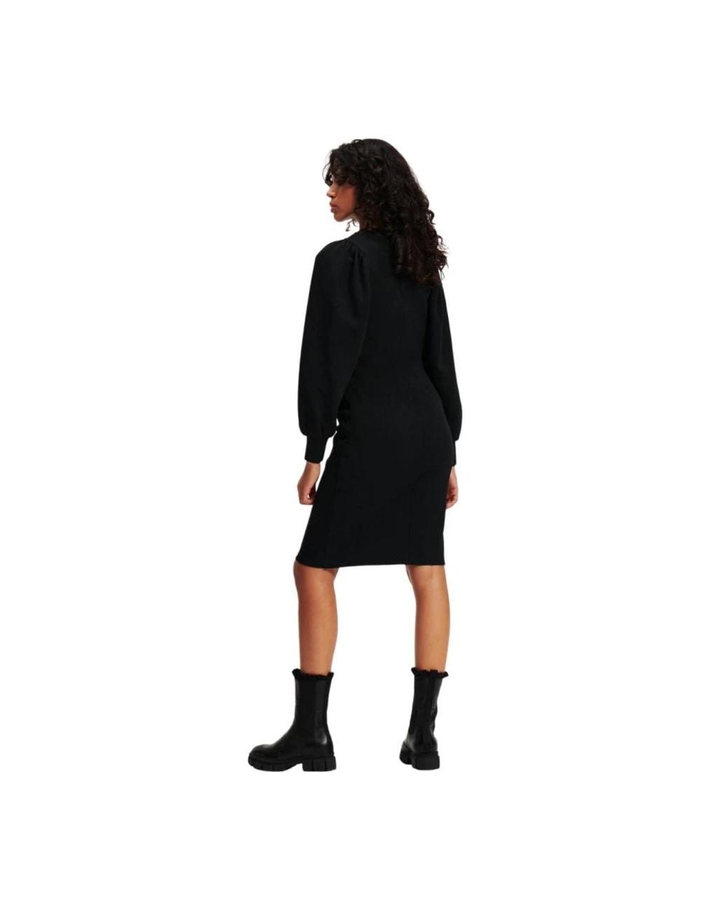 Karl Lagerfeld Black Midi Dresses