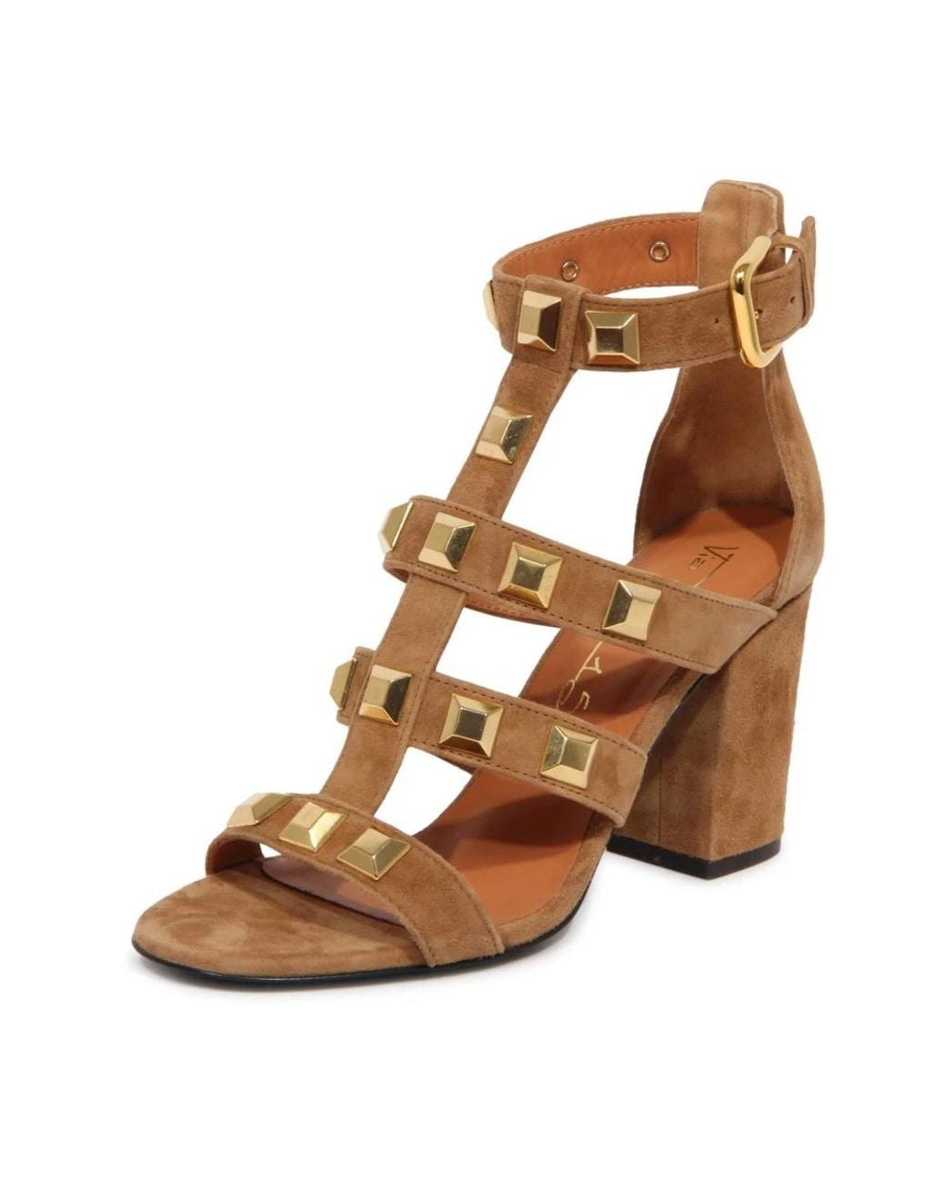 Via Roma 15 Brown High Heel Sandals