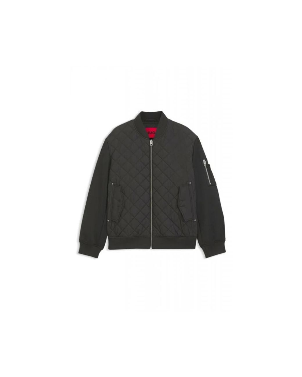HUGO Black Bomber Jackets for men