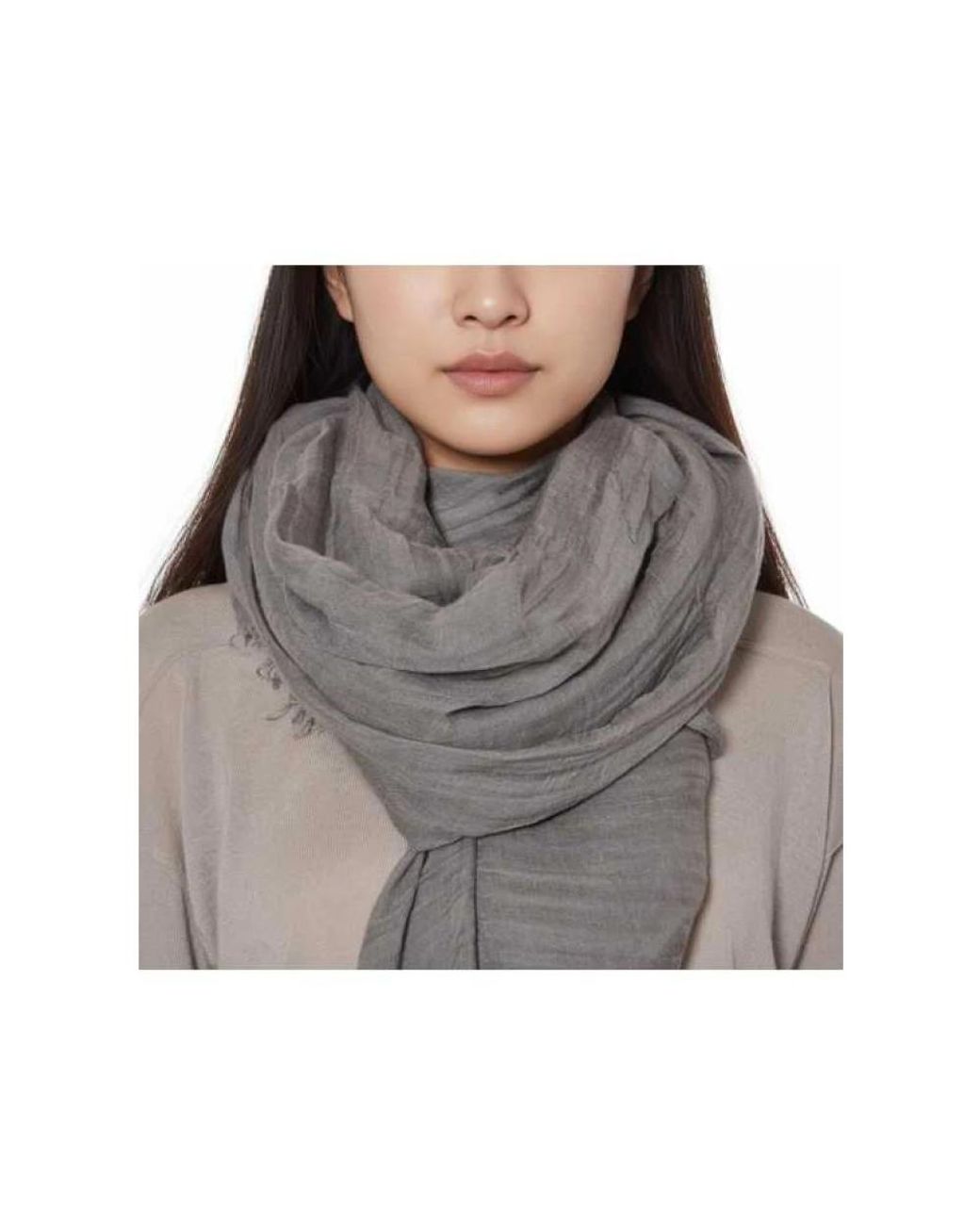Rick Owens Gray Scarves