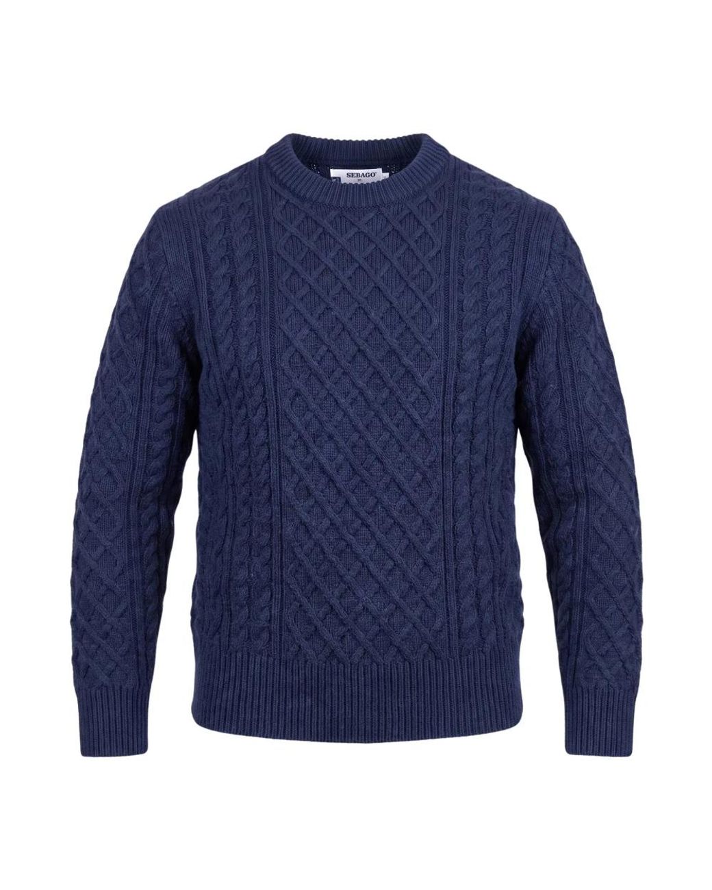 Sebago Blue Round-Neck Knitwear for men