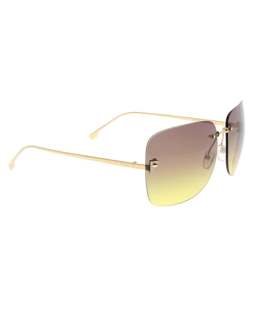 Fendi Yellow Sunglasses for men