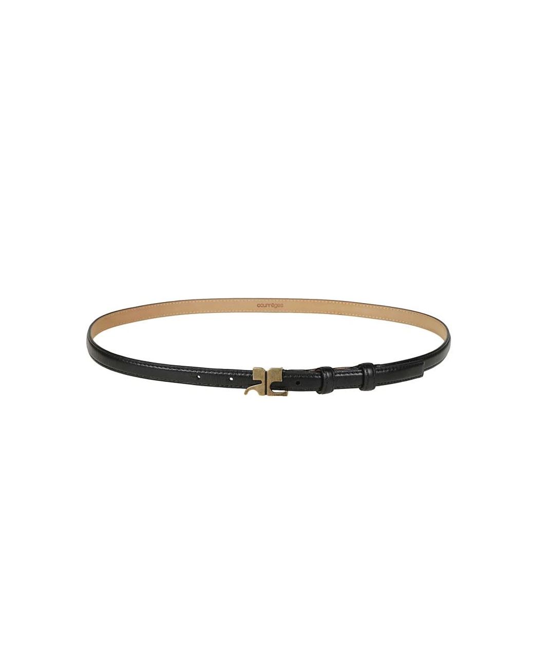 Courreges Black Ac Gürtel