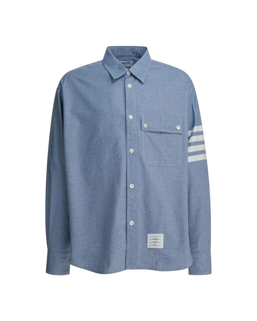 Thom Browne Blue Casual Shirts for men