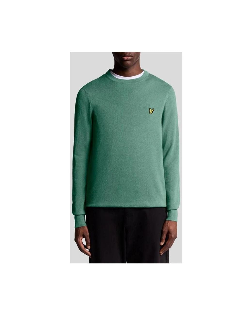 Lyle & Scott Green Round-Neck Knitwear for men