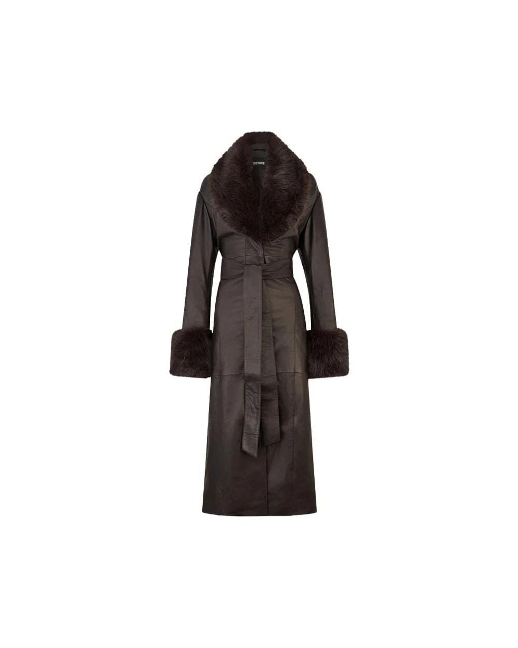 ROTATE BIRGER CHRISTENSEN Black Belted Coats