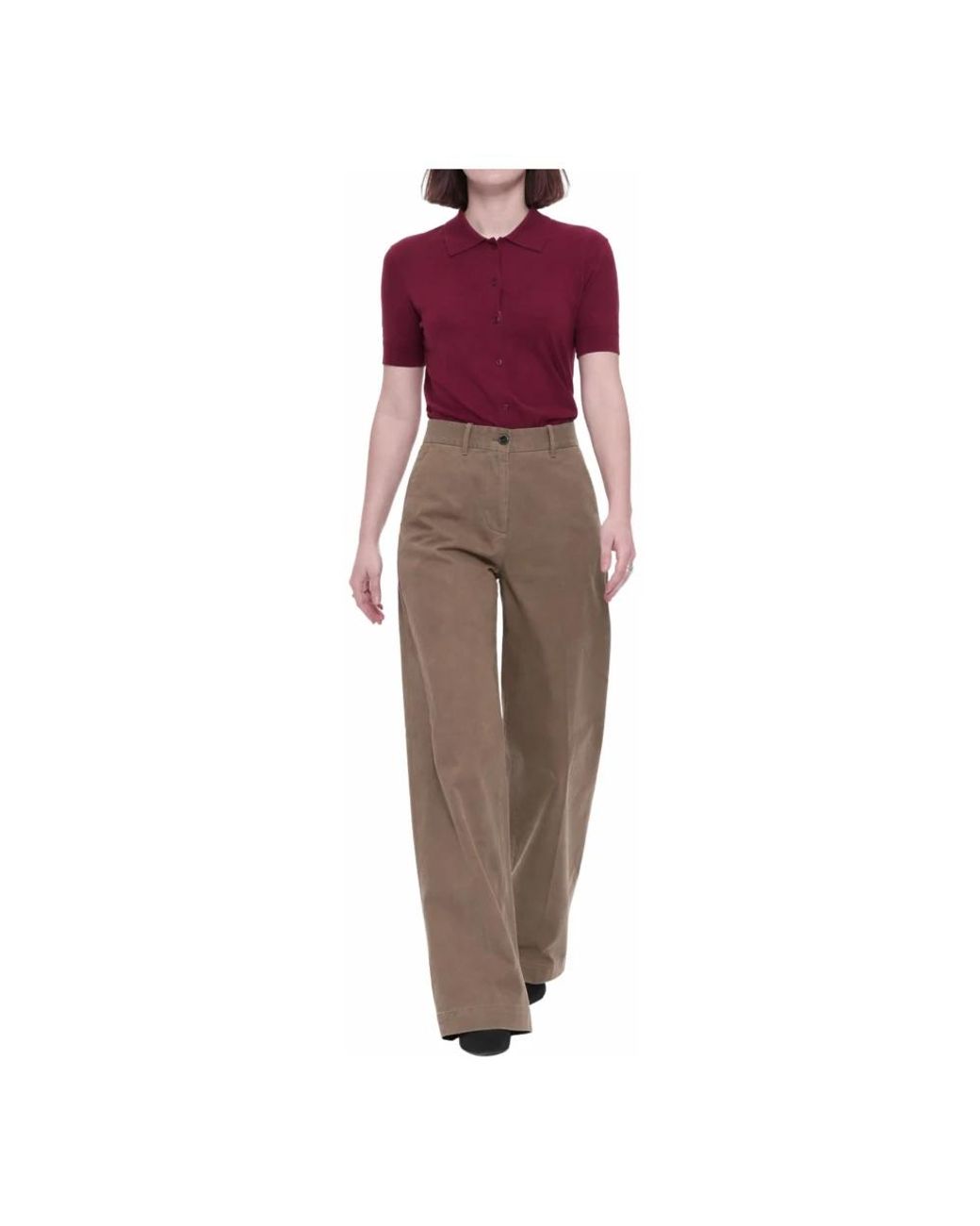 Nine:inthe:morning Brown Wide Trousers
