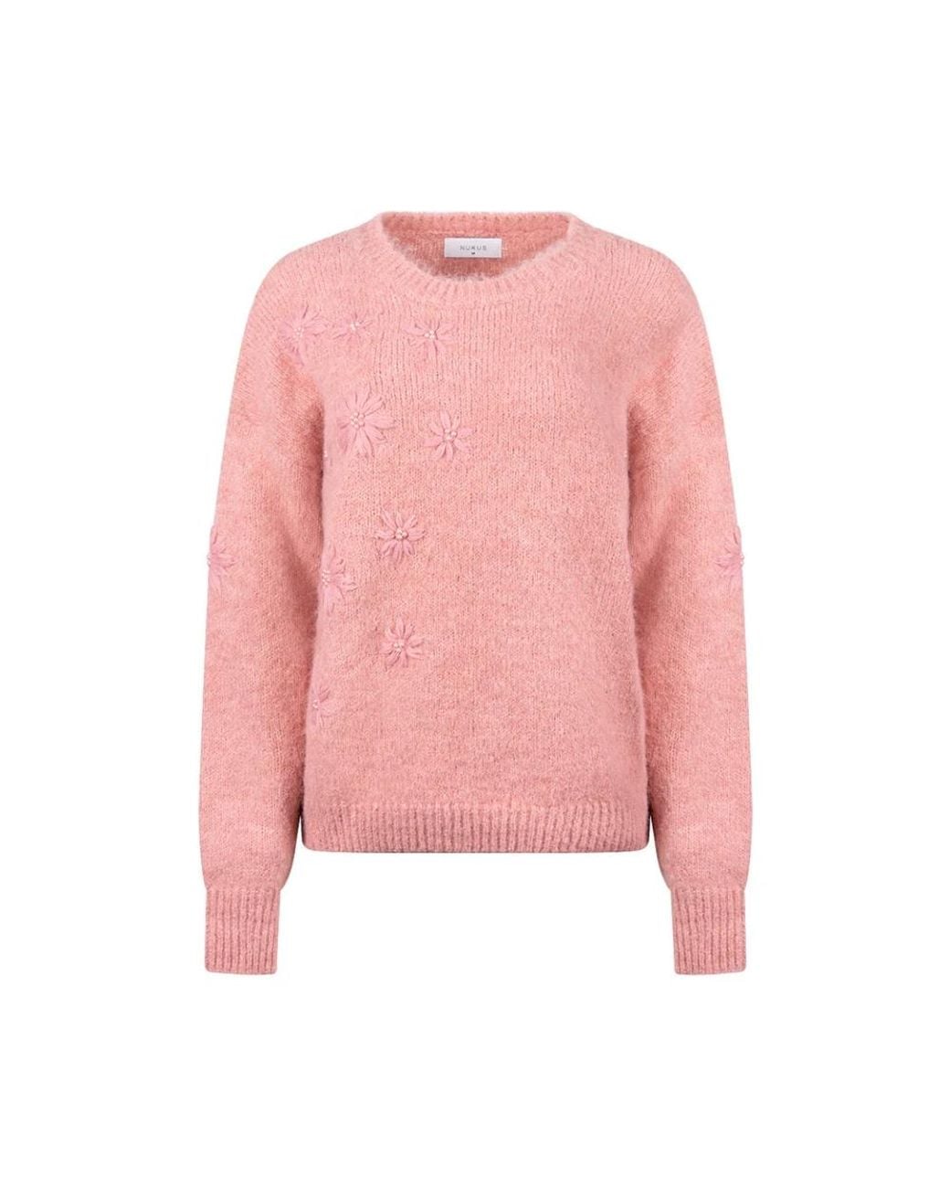 Nukus Konstanza Pullover Flower in het Pink