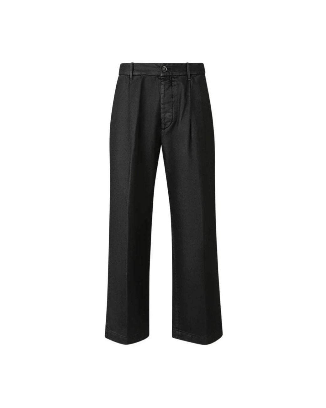 Nine:inthe:morning Black Wide Trousers for men