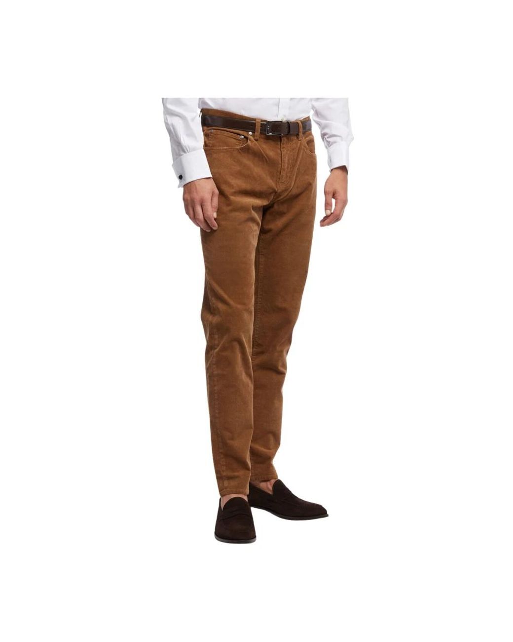 Brooks Brothers Brown Slim-Fit Trousers for men