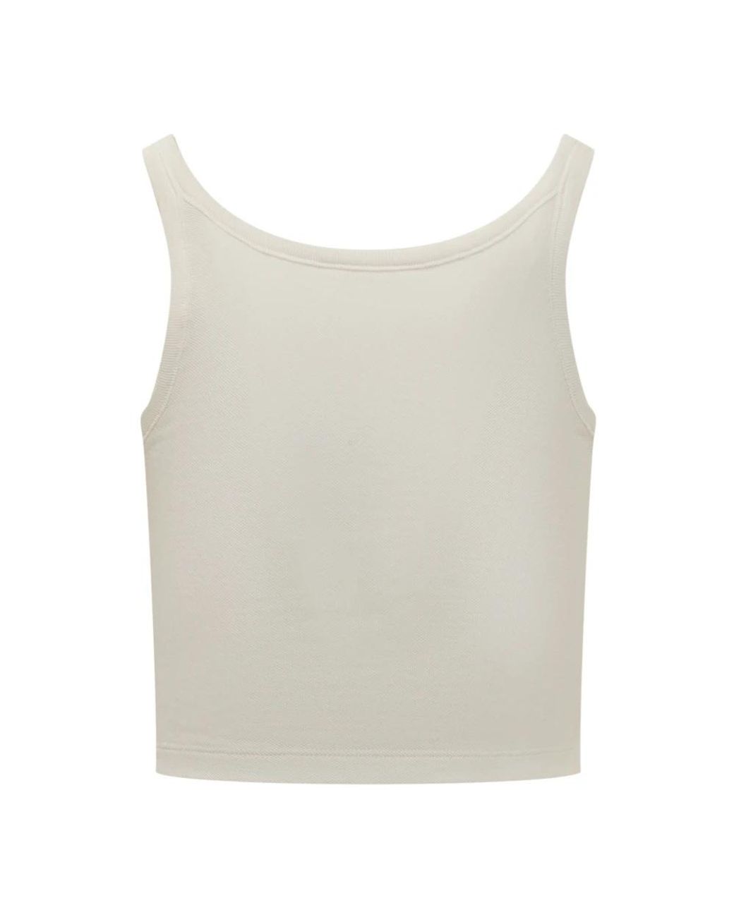 Palm Angels White Sleeveless Tops