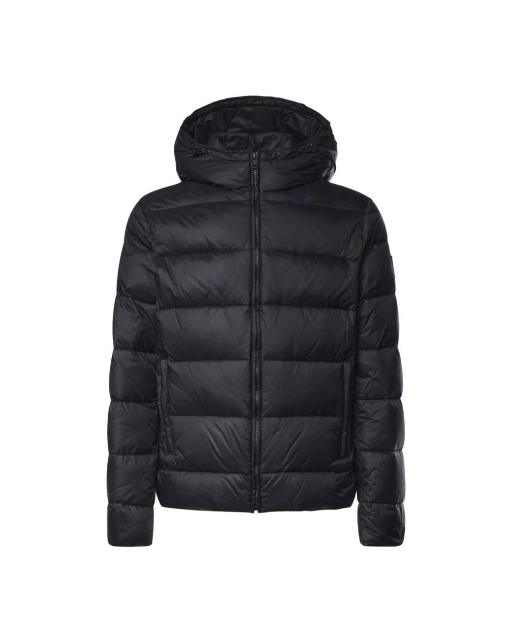 Fay Double Front Puffer Jacket in het Black voor heren