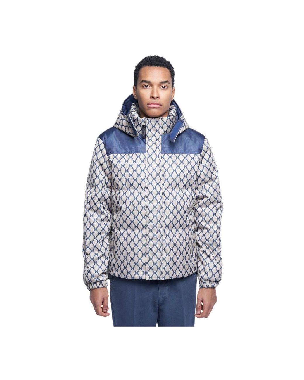 John Richmond Blue Down Jackets for men