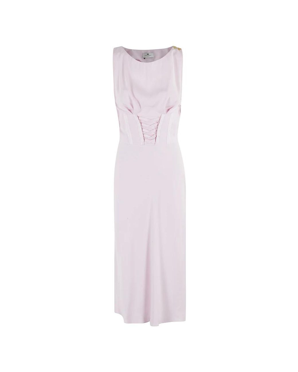 Elisabetta Franchi Purple Midi Dresses