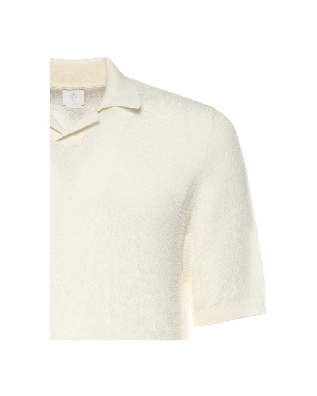 Eleventy White V-Neck Knitwear for men