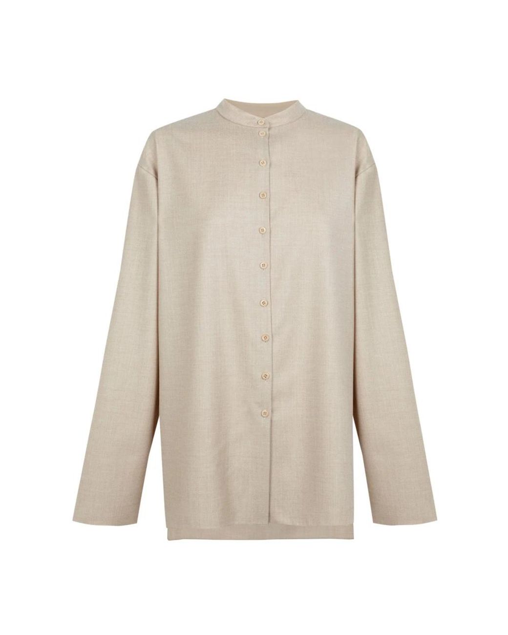 Cortana Overhemden ,Wol Fabula, Oversized Shirt in het White