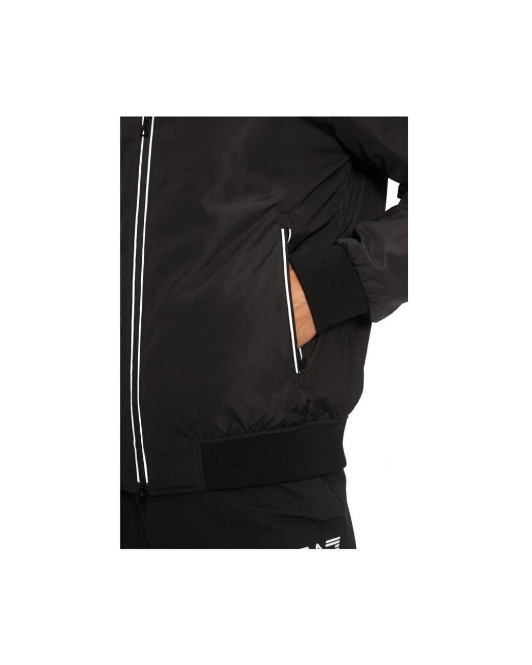 EA7 Black Bomber Jackets for men