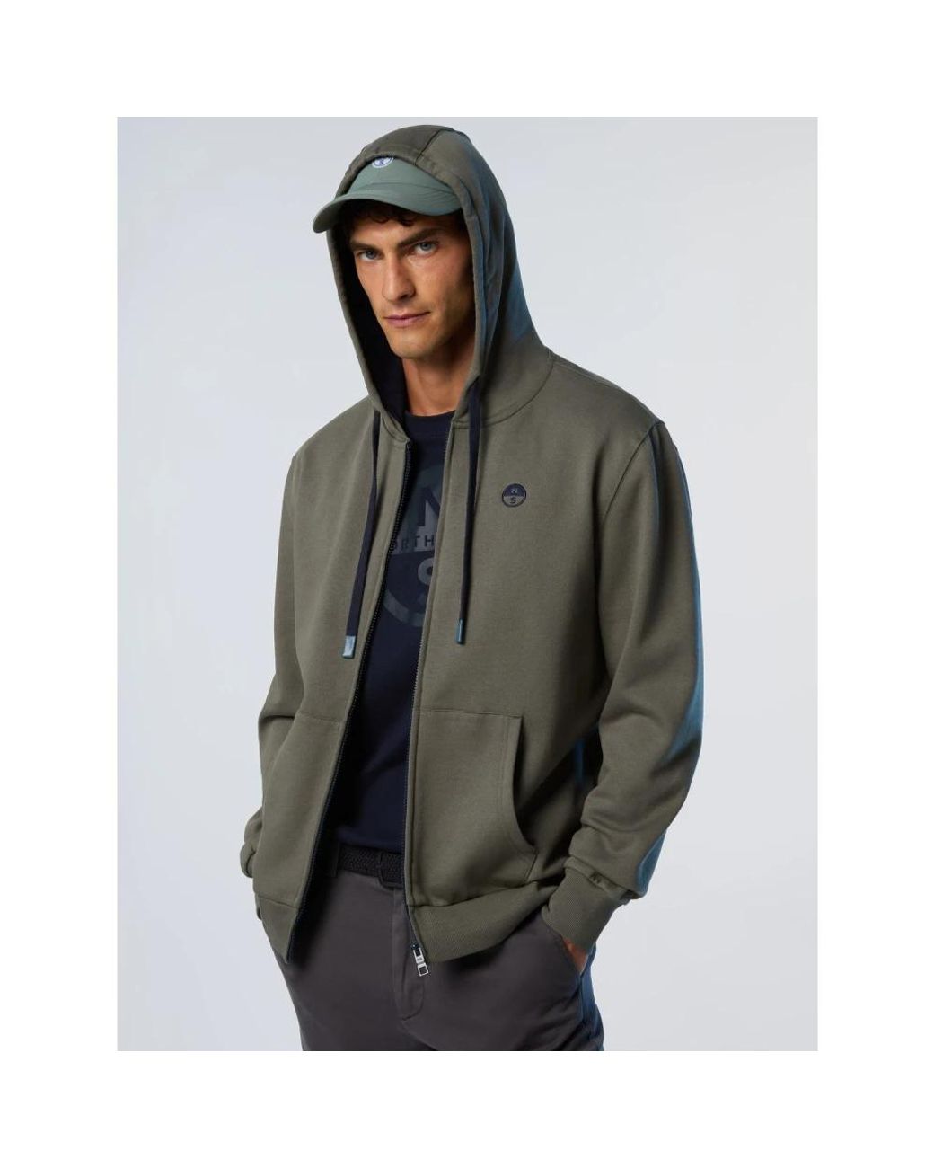 North Sails Gray Zip-Throughs for men