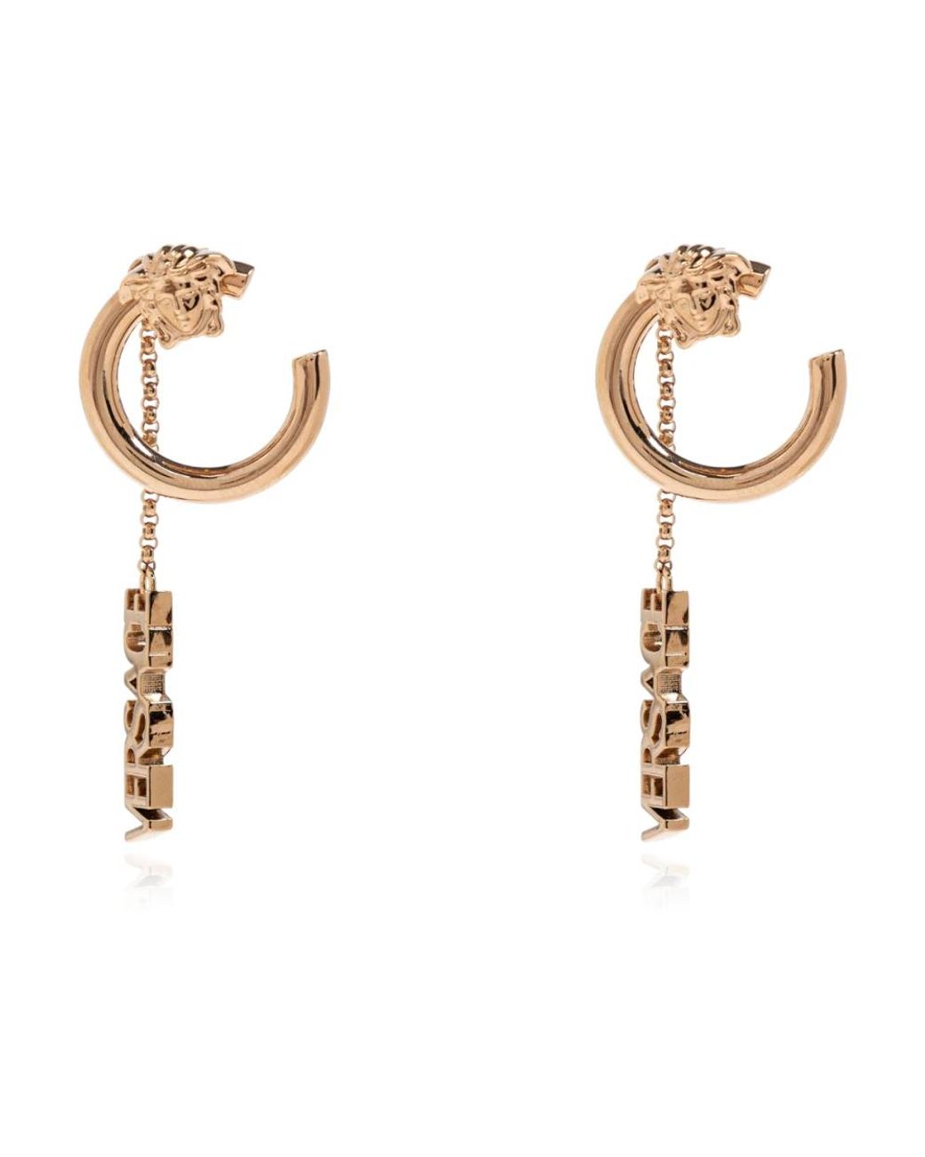 Earrings di Versace in Metallic