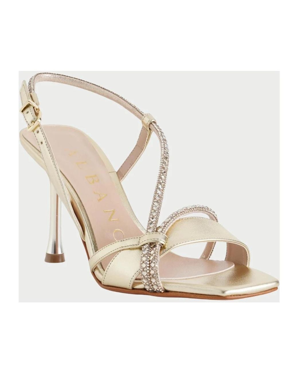 Albano Metallic High Heel Sandals