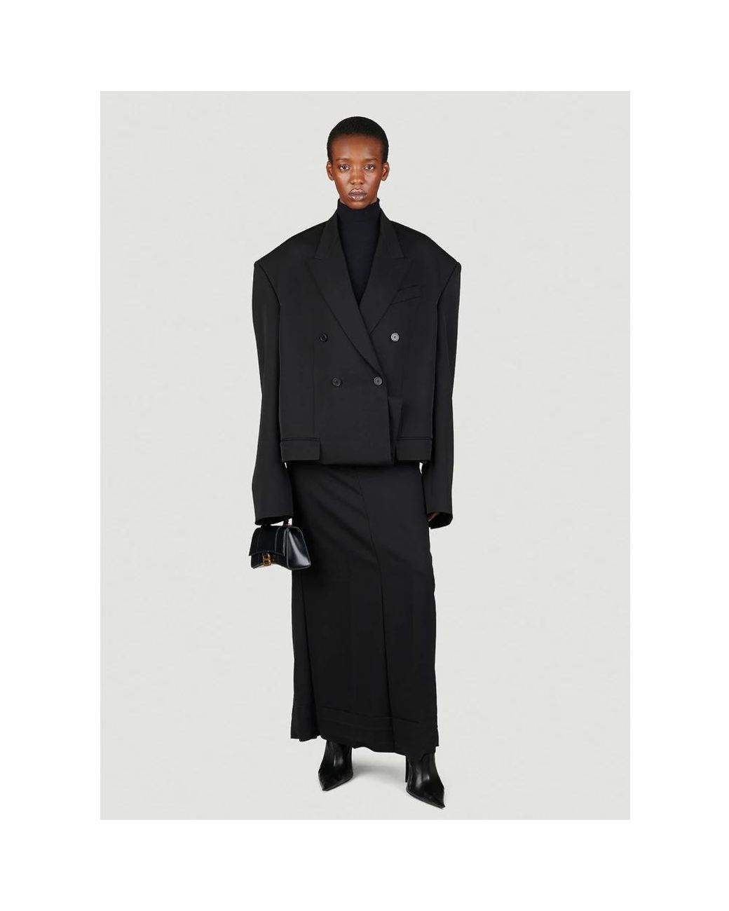 Balenciaga Black Maxi Skirts