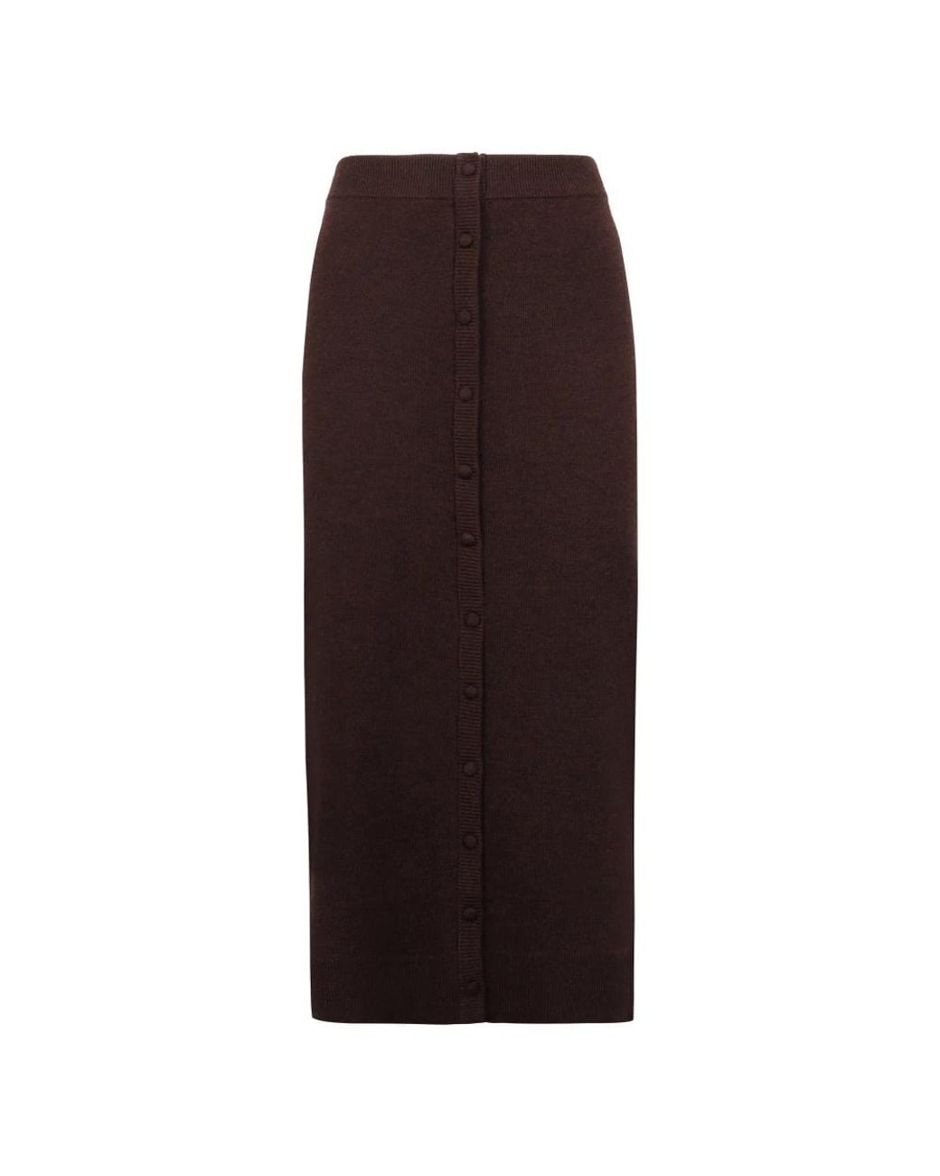 Victoria Beckham Brown Midi Skirts