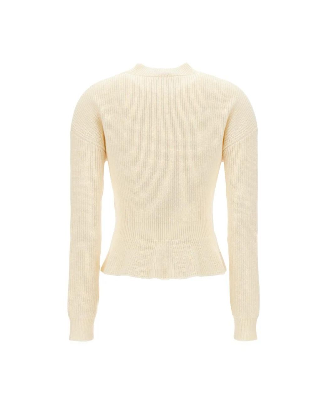 Chloé Natural Round-Neck Knitwear