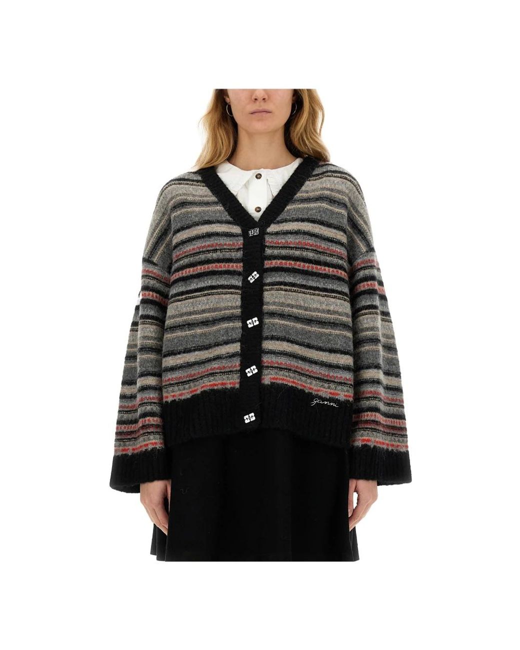 Ganni Black Cardigans