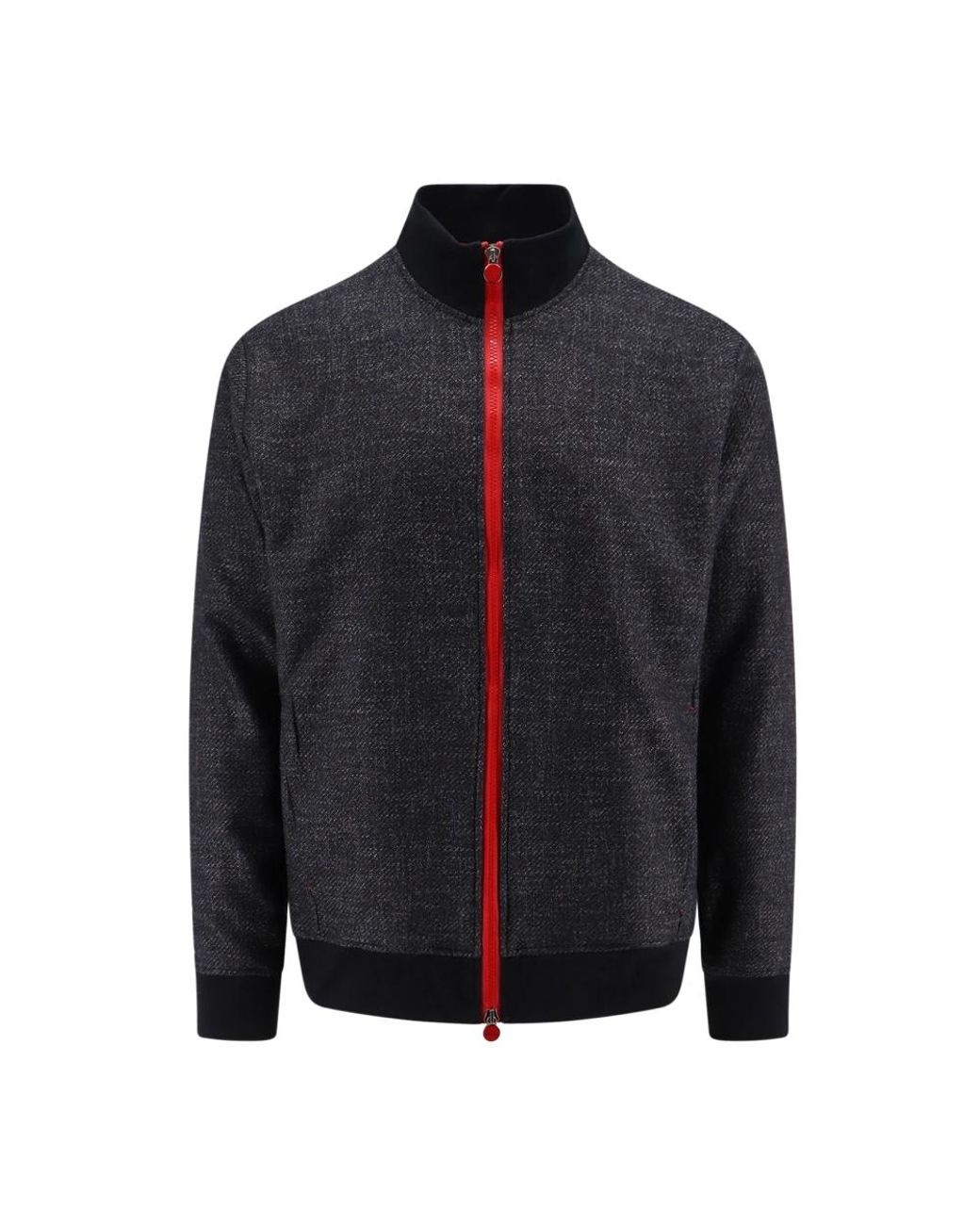 Kiton Blue Zip-Throughs for men