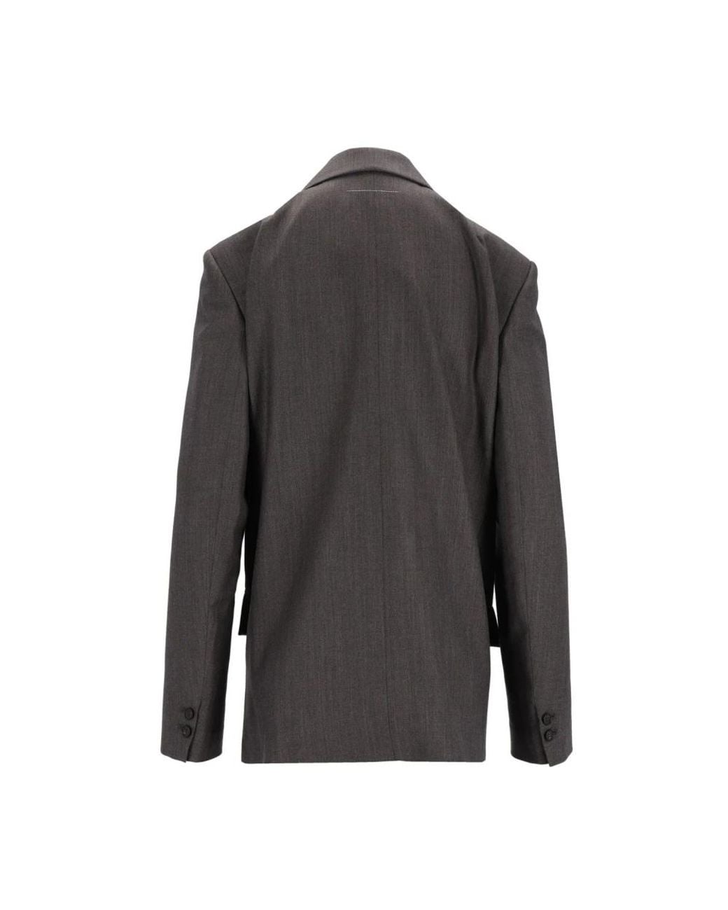 MM6 by Maison Margiela Gray Blazers