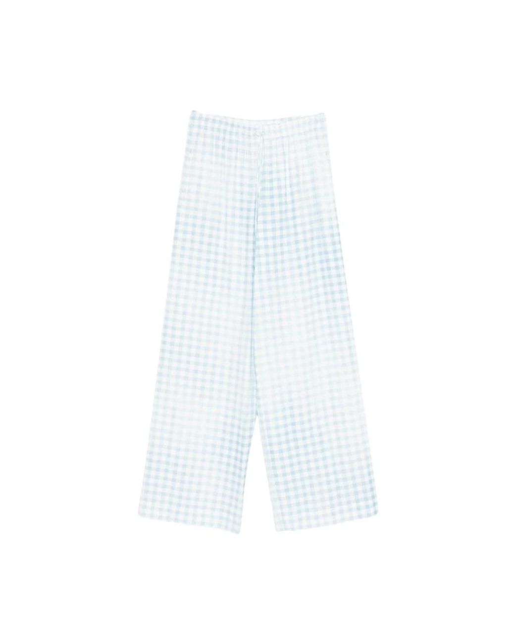 Ermanno Scervino White Wide Trousers