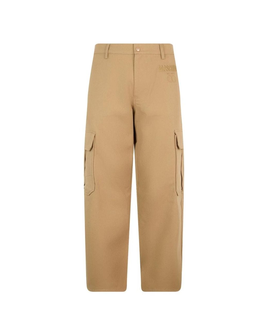 Moschino Natural Straight Trousers for men